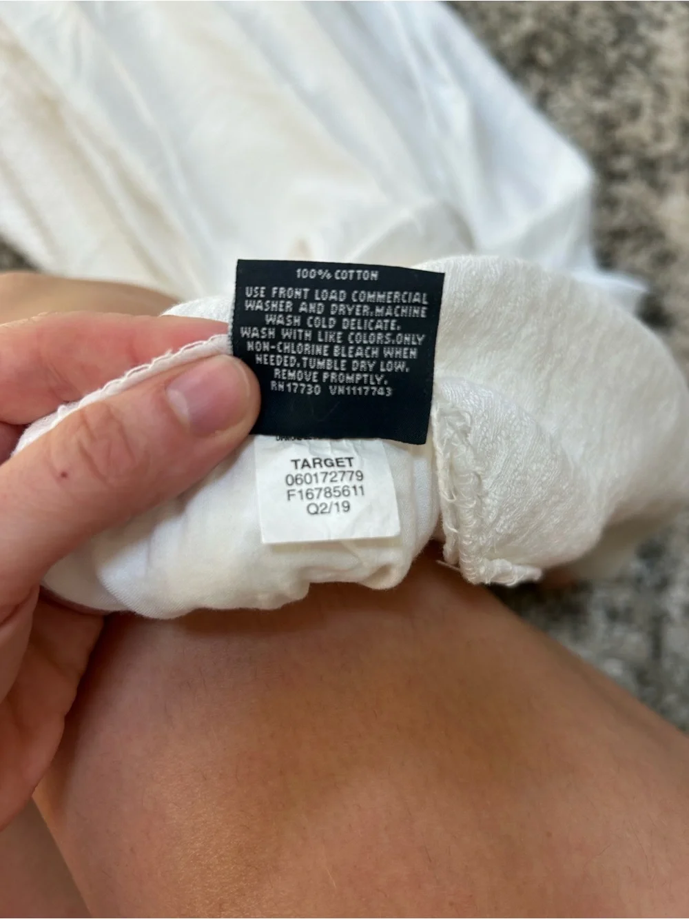 Fieldcrest by Target Cotton Knit Matelasse Quilted Duvet in Cream - Perfect!
